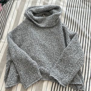 Free People Blue/Grey Chenille sweater